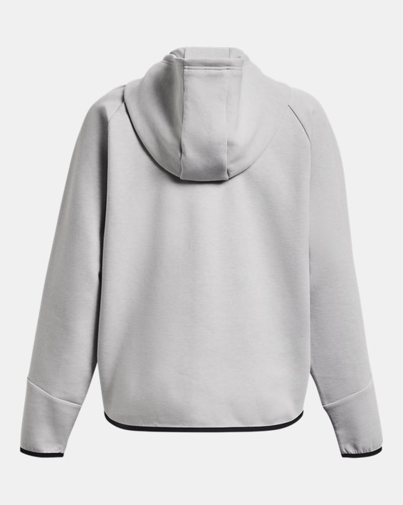 Women's UA Unstoppable Fleece Full-Zip, Gray, pdpMainDesktop image number 7